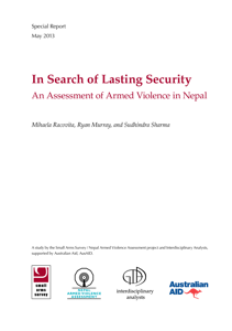 In Search of Lasting Security: An Assessment of Armed Violence in Nepal (Small Arms Survey)  image