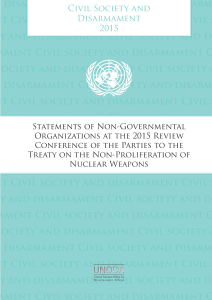 Civil Society and Disarmament – Statements of NGOs at the 2015 NPT Review Conference   image